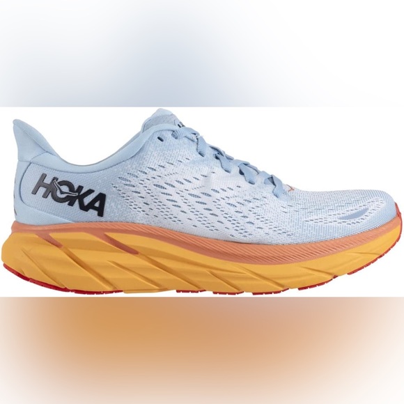 Hoka Women's Clifton 8 in Summer Song/Ice Flow - Picture 3 of 8